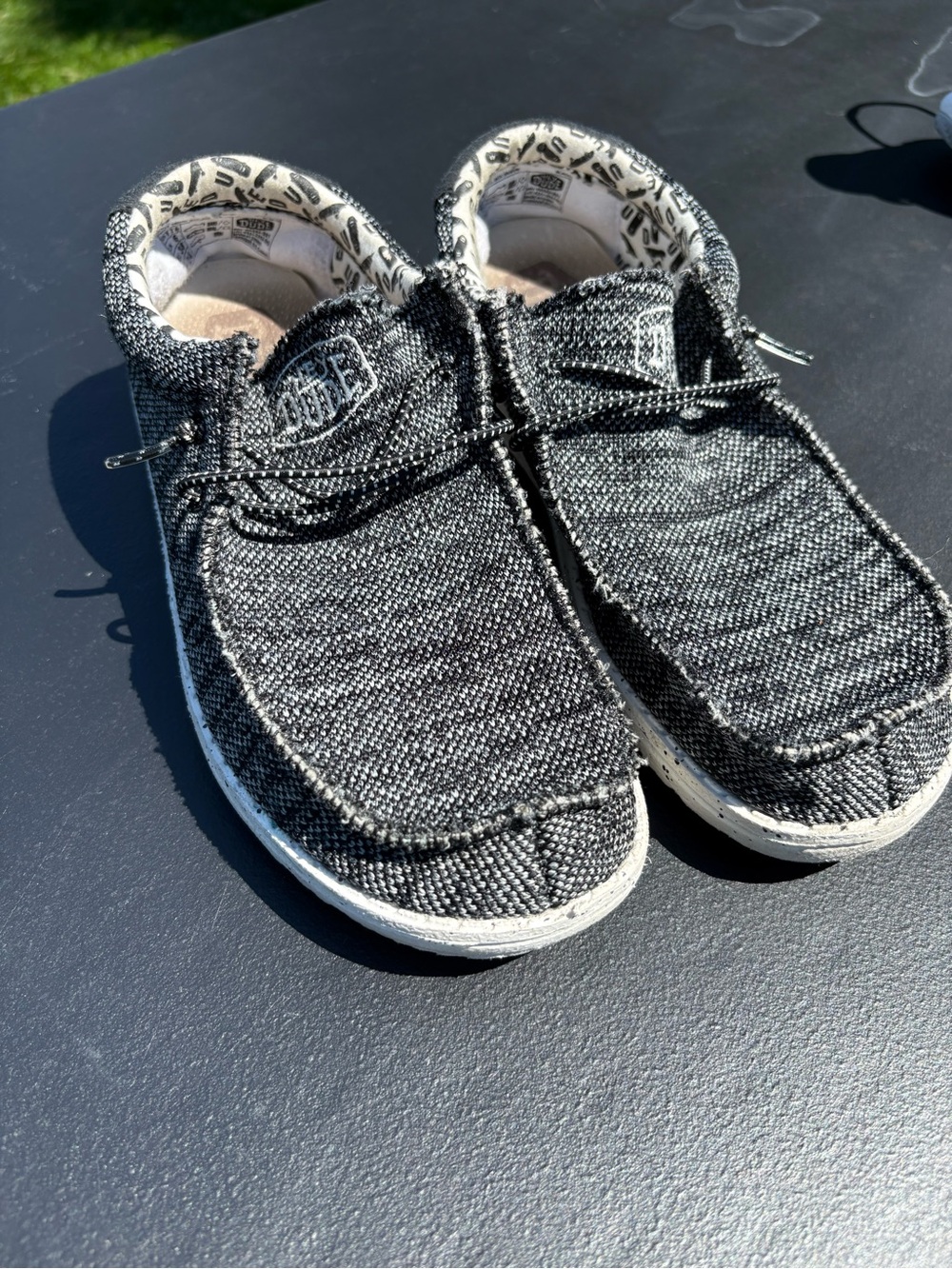 Kids Black Casual Slip-On Shoes